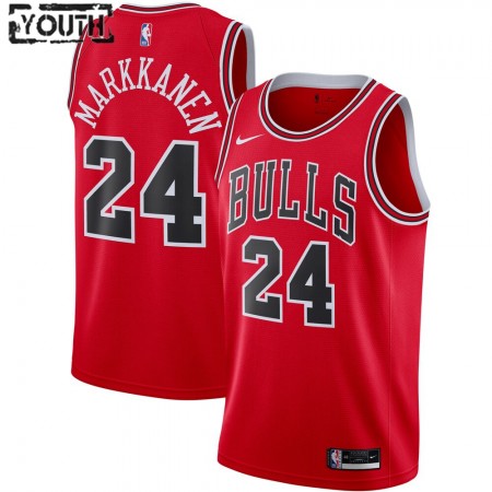 Maillot Basket Chicago Bulls Lauri Markkanen 24 2020-21 Nike Icon Edition Swingman - Enfant